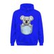 thumbnail image 4 of Sudadera con capucha de manga larga con estampado de koala de bolsillo que se asoma, divertida, para el día del padre, para Navidad, para hombre, 4 of 5