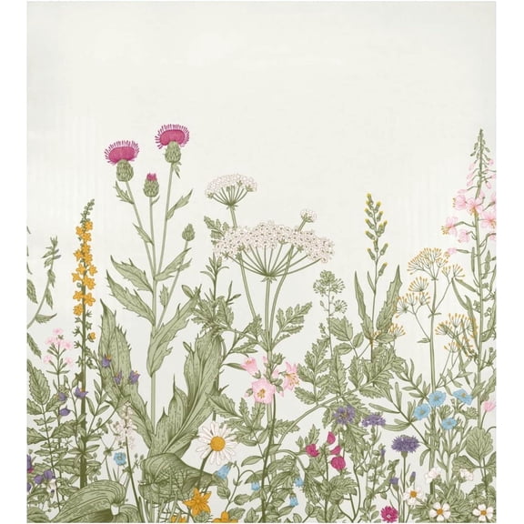 Coolnut Herb Flower Dishwasher Magnet Cover, Magnetic Refrigerator Panel Decal Wash Machine Front Door Decorative Cover for Home Kitchen Farmhouse Decor, 23"x 26"