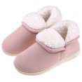 thumbnail image 1 of VONMAY Bottes Pantoufles Duveteuses pour Femmes Bottillons en Mousse Mémoire Chaussures de Maison Intérieur Extérieur, 1 of 5
