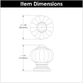 thumbnail image 3 of Hickory Hardware Crystal Palace Collection Knob 1-1/8 Inch Diameter Crysacrylic with Polished Nickel Finish, 3 of 5
