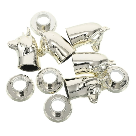 COSMOBETTY Plastic Golden Perfume Bottle Cap Diy Accessories For Perfume Enthusiasts 5Pcs