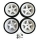 thumbnail image 2 of Paquete de 4 neumáticos de goma para ruedas de carretera para camión WPL Estilo 4 Zulema neumáticos de deriva de camión rc, 2 of 8