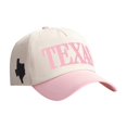 thumbnail image 2 of HuangHuanChen Trucker Hats Blank Hats Adjustable Baseball Caps for Men and Women TEXAS Letter Embroidered Two Tone Baseball Cap Unisex Casual Sports Sun Hat Pink A, 2 of 4