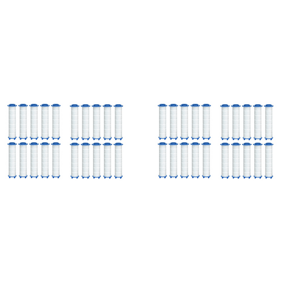 40Pcs Replacement Shower Filter for Hard Water - High Output Shower Water Filter to Remove Chlorine and Fluoride
