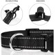 thumbnail image 3 of collares negros para perros, ajustables, clásicos, de nailon reflectante, adecuados para perros medianos, (L) 2,5 cm de ancho., 3 of 5