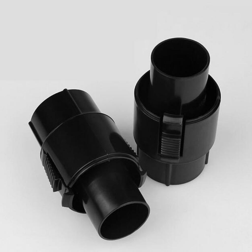 Black 35mm/40mm Dia. Vacuum Cleaner Brush Nozzle Hose Connector Adapter 