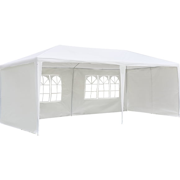 Toldo Carpa con Paredes 3x6M, Carpa para Fiestas Eventos Armable, Impermeable Toldo on Paredes Laterales Ventanas para Jardín, Campismo y Eventos