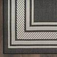 thumbnail image 5 of Nourison Horizon Indoor/Outdoor 5' x 7' Black Modern Rug, 5 of 11