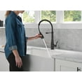 thumbnail image 3 of Delta 9613-Dst Essa 1.8 GPM Single Hole Pre-Rinse Pull Down Kitchen Faucet - Black, 3 of 7