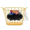 The Pioneer Woman Spring Wire Chalkboard Decorative Basket, Red, 10.7" x 5.75" x 6.88"