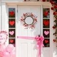 thumbnail image 5 of 14 inch Berry Tulip Wreaths For Front Door Artificial Wreath Decorative Wreath Outdoor Wreath Door Wreath Round Wreath Small Holiday Wreath Spring Wreaths for Front Door, 5 of 7