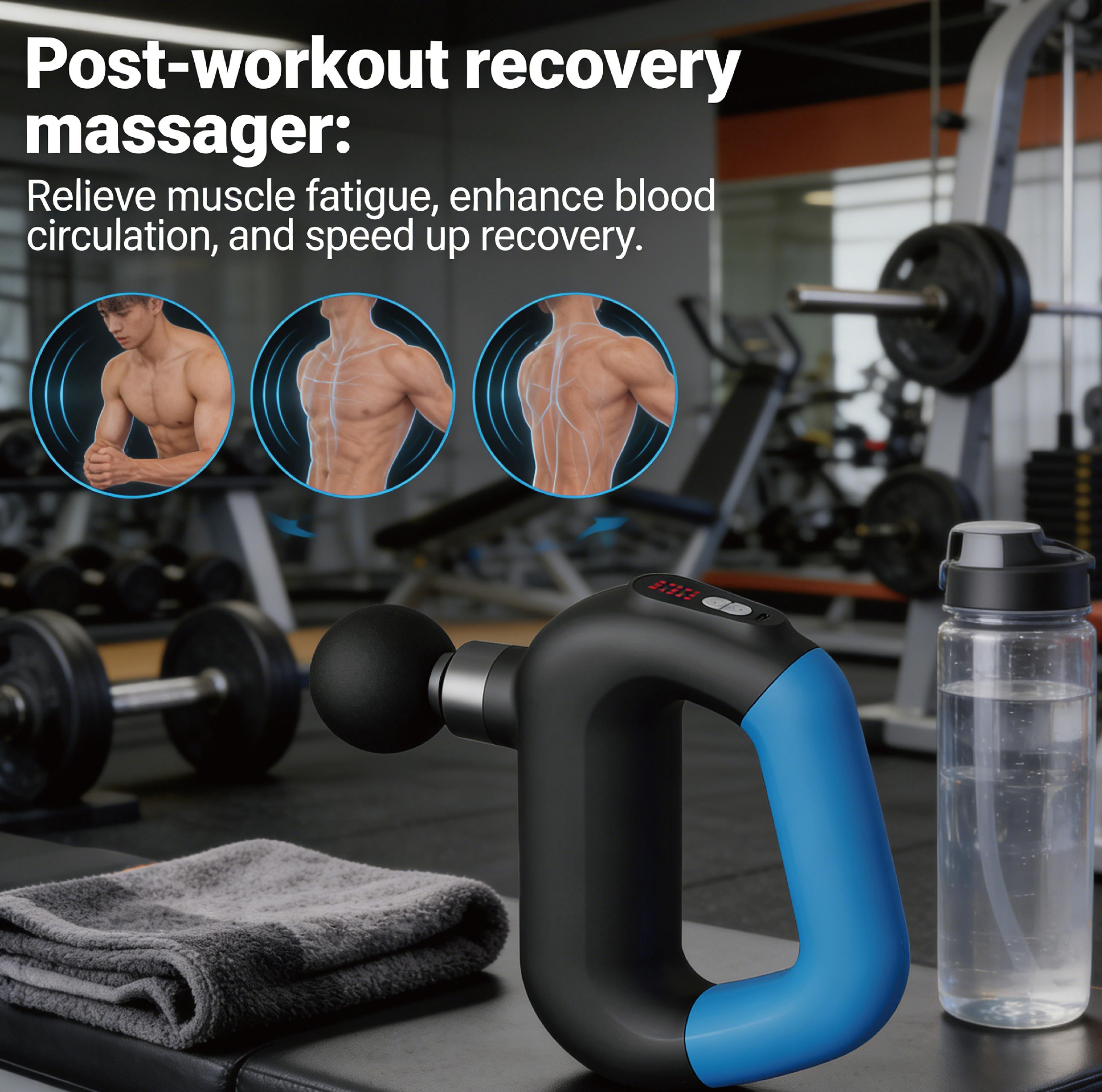 Velunove Massage apparatus,Mini Massage Gun, Pocket-Sized Deep Tissue Massager Gun, Portable Percussion Muscle Massager Gun