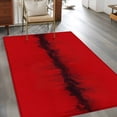 thumbnail image 2 of 3'x5' Rug for Living Room Bedroom, Red Black Ombre Washable Area Rugs Non-Slip Carpet Mats, Modern Abstract Art Indoor Low Pile Area Rug Runner for Kitchen, Mudroom, 2 of 8