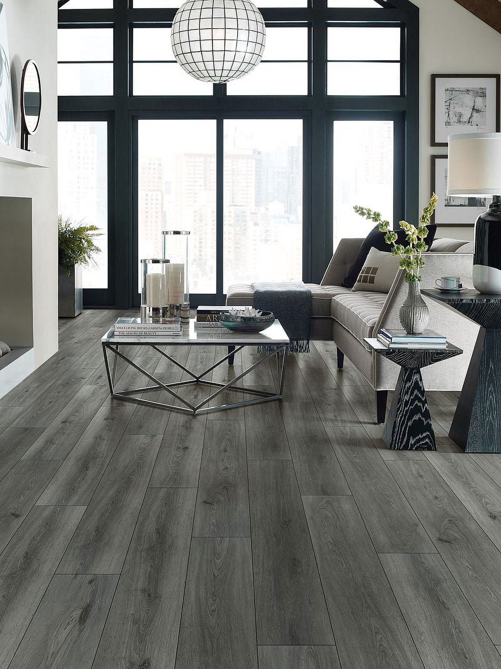 Shaw Floors Wildwoods 7 in. x 8 in. Smoky Oak, Luxury Vinyl Plank Sample