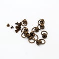 thumbnail image 3 of 10 juegos de tachuelas remaches o- cabeza botón con tornillo trasero para bricolaje arte cuero artesanía cinturón monedero bolso Bronce Baoblaze Remaches de tornillo de anillo, 3 of 8