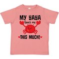 thumbnail image 3 of Inktastic Yaya Loves Me Grandson Boys or Girls Toddler T-Shirt, 3 of 5