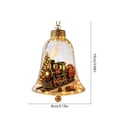 thumbnail image 5 of Mivyn Glowing Christmas Story Ornament, 4"Light-Up Mini Holiday Scene with Warm LED Light, Festive Keepsake Gift for Home Christmas Party Decoration,1PCS,Bell Shape, 5 of 6