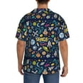 thumbnail image 3 of Kdxio Men'S Hawaiian Shirt For Men Short Sleeve Shirt Colorful Space Summer Casual Holiday Beach Button Down T-Shirts, 3 of 5
