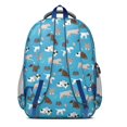 thumbnail image 3 of Cartoon Dogs Blue Background Backpack for School,Cute School Bag,Schoolbag with Adjustable Shoulder Straps & Padded Back,16.9 Inch, 3 of 5