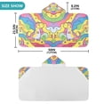 thumbnail image 4 of Yayeee Kids Hooded Towel with Hand Pockets Beach Soft Absorbent Bath Wrap 50 x 23.5 inch, Vibrant Dinosaur, 4 of 5
