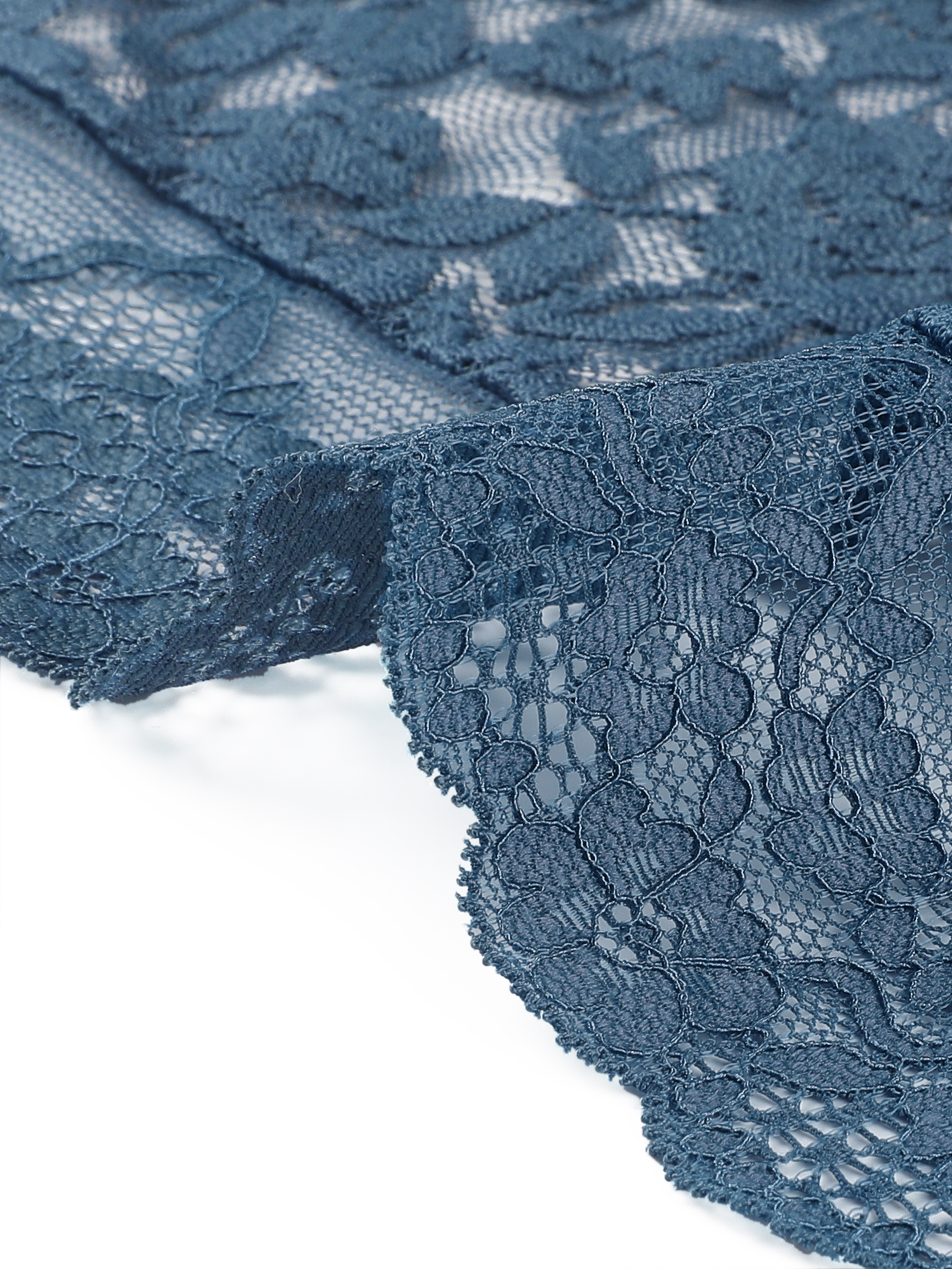 DARING DIVA Women's Lace Bolero Shrugs Sheer Crop Cardigan S Peacock Blue