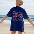 thumbnail image 1 of WILLBEST Women's Tshirts Personalised T Shirts Custom with Face Photos Text In Plus Size Casual Crew Neck Overcut Shoulders Loose Hoodies 4039, 1 of 5