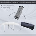 thumbnail image 6 of Miekor Furniture 10' x 19.2' Pop Up Canopy Tent, Heavy Duty Tent for Parties, Outdoor Instant Gazebo Sun Shade Shelter with Carry Bag for Catering, Events, Wedding, Backyard BBQ, White 27094, 6 of 10