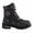 Black, variant on Milwaukee Leather MBM9075 Men's Black Leather 6-inch Plain Toe Dual Zipper Motorcycle Rider Boots 8.5