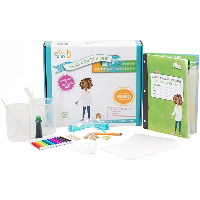  YELLOW SCOPE The Art and Science of Color Paper Chromatography  Science Kit for Girls and Boys, STEM Activities for Kids Ages 8-12 : Toys &  Games