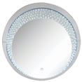 thumbnail image 1 of Décoration Murale Ronde avec Ampoule LED et Bords Biseautés, Argent, 1 of 5