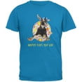thumbnail image 1 of T-Shirt pour Adulte Bleu Saphir « Whatever Flotte Votre Chèvre Bateau », 1 of 1