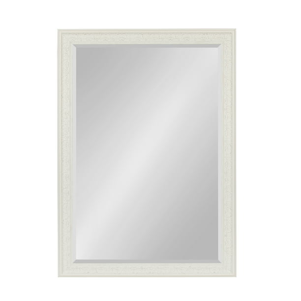 Alysia Large Decorative Frame Rectangle, Large White Rectangular Wall Mirror