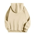 thumbnail image 5 of Chandail à Capuchon Surdimensionné Femmes Automne Mignon Cœur Papillon Imprimé Chandail à Capuchon Surdimensionné Décontracté Chandail à Capuche Chandail à Épaules Tombantes Design Tenue d'Intérieur Chandail à Col Rond Femmes Beige TTG, 5 of 5