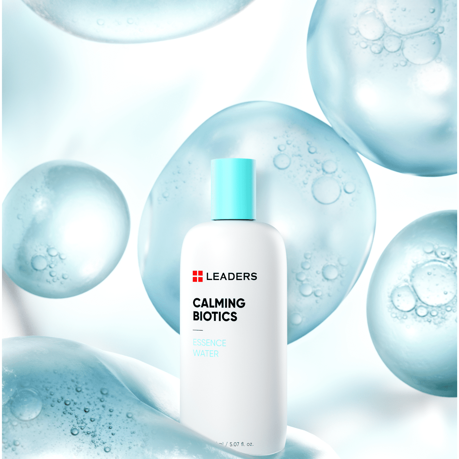 LEADERS Cosmetics Calming Biotics Essence Water - 150ml/5.07 Fl Oz Hydrating Strengthening Nourishing and Deep Moisturizing Toner for Sensitive Skin