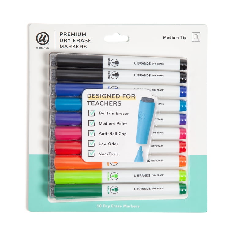 U Brands Dry Erase Markers, 10 Count Assorted Colors photo 2