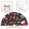 thumbnail image 4 of Sikiie Merry Christmas 30-48 inches {designName} Print Christmas Tree Skirt Snowman Xmas Tree Skirt with Edge Christmas Decorations for Holiday Party36", 4 of 7