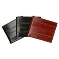 thumbnail image 2 of Eel Skin Soft Leather Bifold Wallet with Center Money Clip E 717, 2 of 2