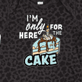 thumbnail image 4 of Inktastic Im Only Here for the Cake with Cake Slice Illustration Boys Baby Bodysuit, 4 of 5