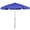 Bright Aluminum, variant on 7.5 ft. 6 Rib Crank Bright Aluminum Hex Garden Umbrella with Pacific Blue Vinyl Coated Weave Canopy