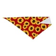 thumbnail image 4 of Bingfone Sunflowers On Red-Washable Dog Scarf Triangle Adjustable Puppy Bandana Bib Handkerchief For Medium Large Dog Cat, 4 of 9