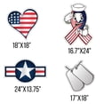 thumbnail image 4 of Military Theme Yard Decorations Set, 13pcs, Includes Stakes (13225), 4 of 8