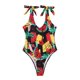 thumbnail image 1 of Moda mujer cómodo traje de baño fruta impresa vendaje espalda descubierta siamés traje de baño OAVQHLG3B Store  lin121212, 1 of 4