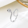 thumbnail image 3 of Anillo de serpiente con incrustaciones de plata esterlina s925, diseño de nicho de temperamento, joyería de alta calidad, accesorios de anillo abierto de serpiente con sentido para mujeres, 3 of 5