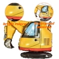 thumbnail image 3 of Globo de película de aluminio para transporte, camión de bomberos, camión de ingeniería, avión, decoración de fiesta de cumpleaños para niño, globo de coche, 3 of 5