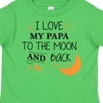 thumbnail image 4 of Inktastic I Love My Papa to the Moon and Back Boys or Girls Toddler T-Shirt, 4 of 5