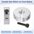 thumbnail image 2 of Uxcell 4-Pack Single Split Shaft Collar 8mm Bore 25mm OD, 8mm Thickness Aluminum Clamp-On Shaft Collars [Silver], 2 of 6