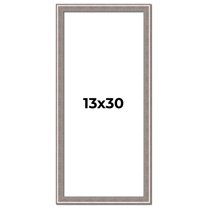 13x30 Frame Grey Real Wood Picture Frame Width 1.25 inches | Interior Frame Depth 0.5 inches | Hans