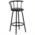 thumbnail image 1 of Pemberly Row 30" Crown Back Bar Stool in Black, 1 of 4