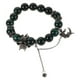 thumbnail image 1 of Pulsera unisex de cuentas de piedra oscura, pulsera antigua con dijes de serpiente, luna y dragón para uso diario, pulsera decorativa de cuentas, 1 of 8