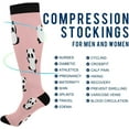 thumbnail image 4 of Coolnut 1 Pack Panda Bear Pattern Compression Socks for Women Men Knee High Stocking for Running,Athletic,Medical, 4 of 6